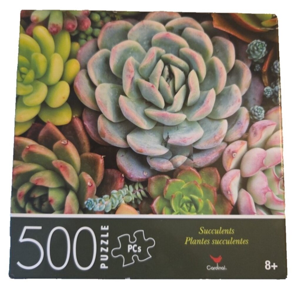 500 Piece Jigsaw Puzzle Succulents Succulent Plants by Cardinal Sealed